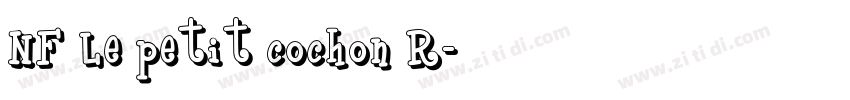 NF Le petit cochon R字体转换